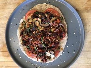 Flatbread pizza cannabis infused