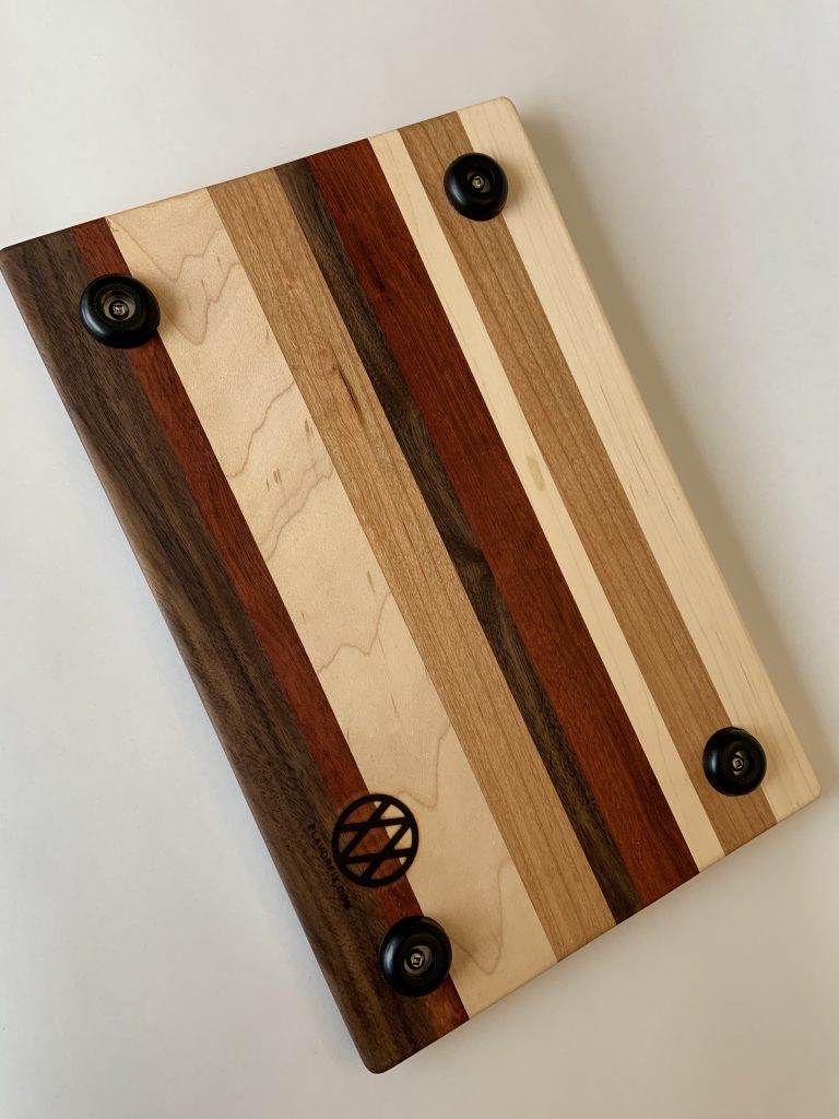 cutting board under