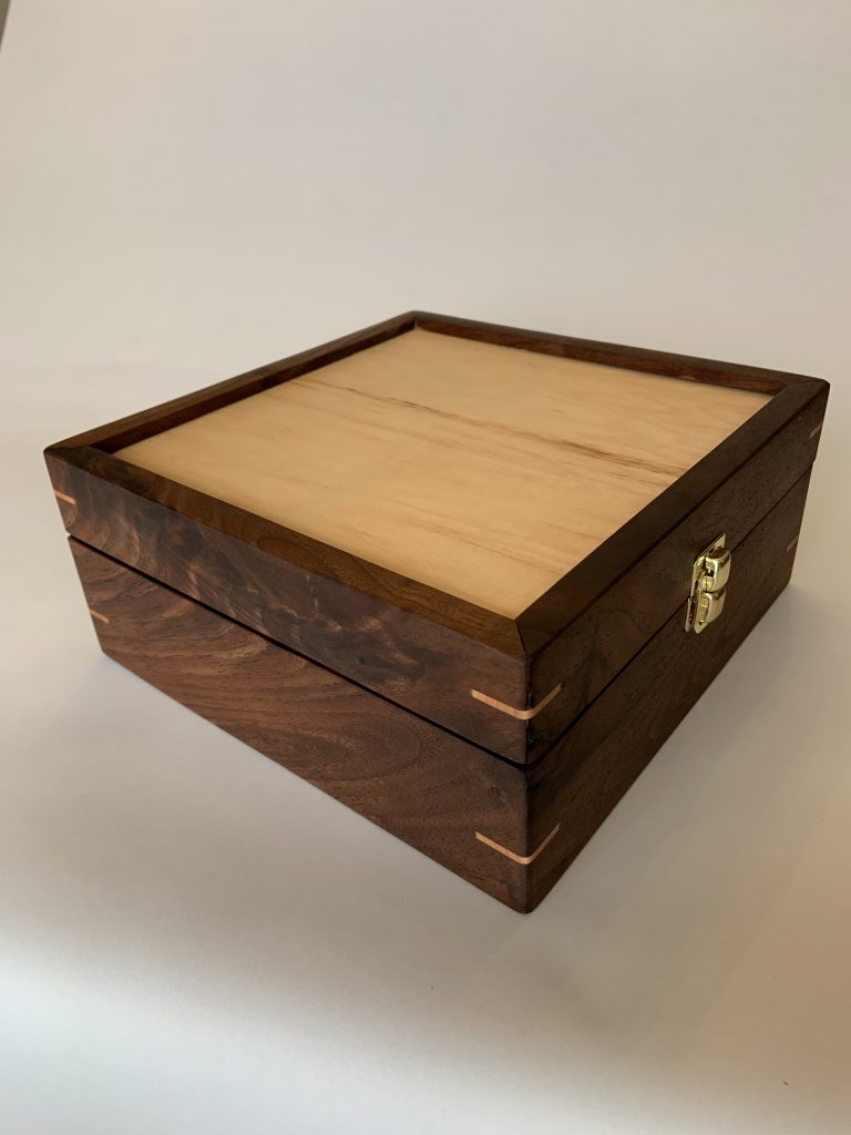 Wooden Stash Box | Walnut & Maple Wood | Flavor Fix