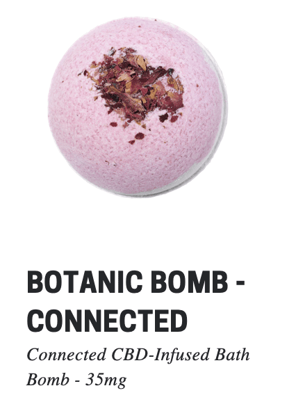 onyx + rose cbd bath bomb