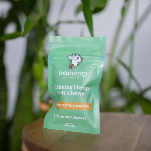 Calming Hemp Soft Chews Peanut Butter & Banana - Front