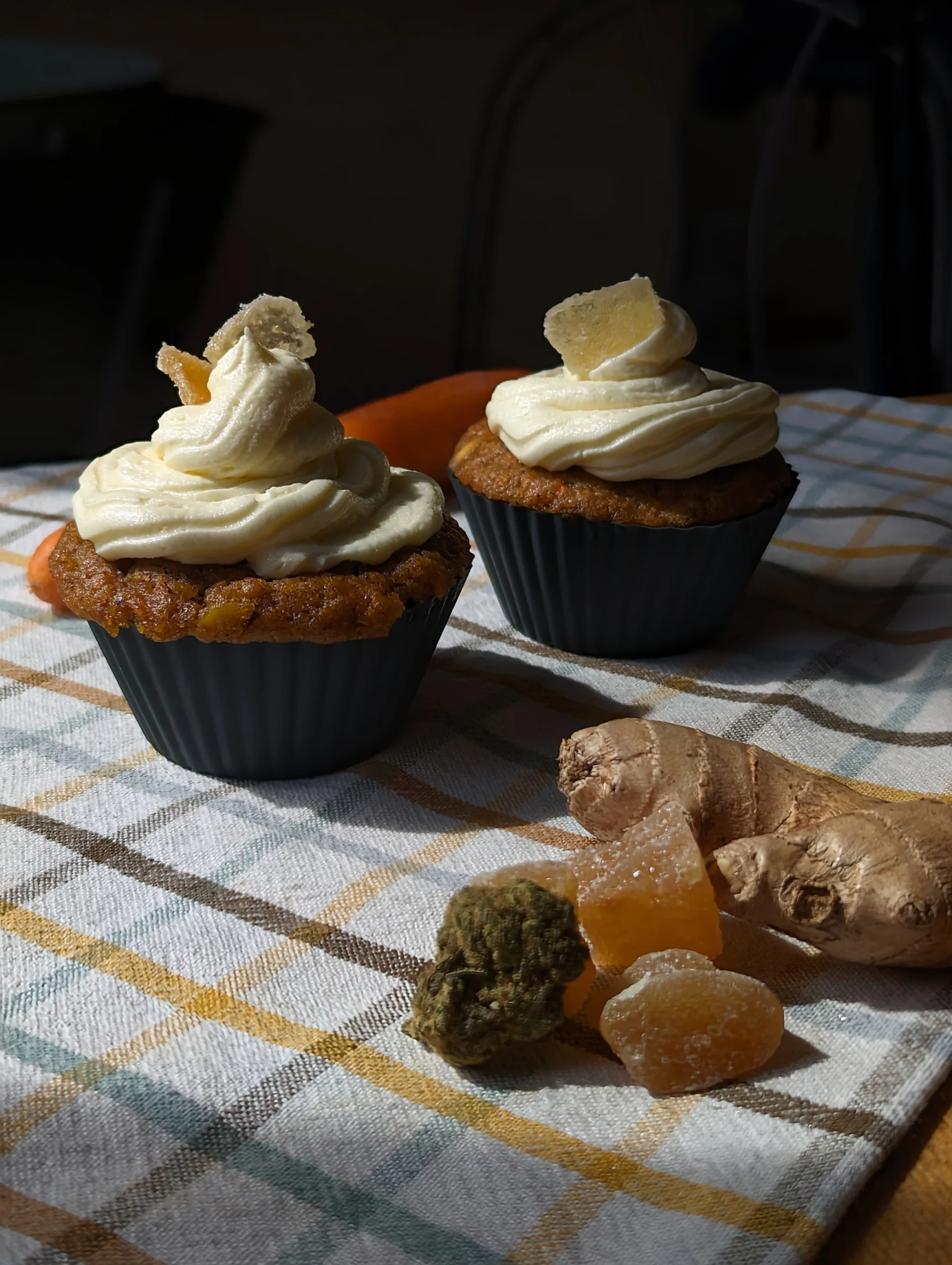 carrot cupcake cannabis infused buttercream frosting 