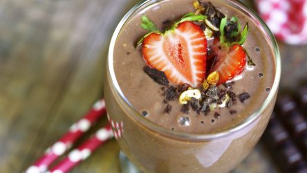 Chocolate Berry Cannabis Smoothie